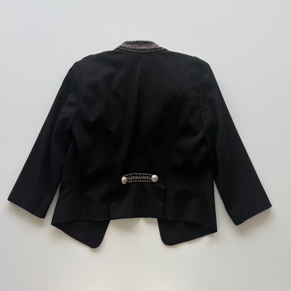 Bebe Early 2000’s Military Style Jacket in Black - Picture 2 of 8